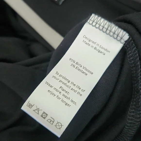 Saint + Sofia Deep Square Neck Wrap Style Dress sz 6 - Picture 5 of 5